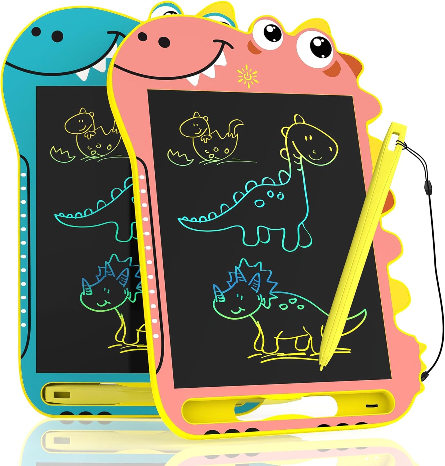 Fogray 2 Pack LCD Writing Tablet for Kids, Dinosaur Toys for 3 4 5 6 7 Year Old Boys Girls Birthday Gifts, 8.5'' LCD Drawing Tablet for Kid, Doodle Toys Drawing Pad for Toy Age 3-7