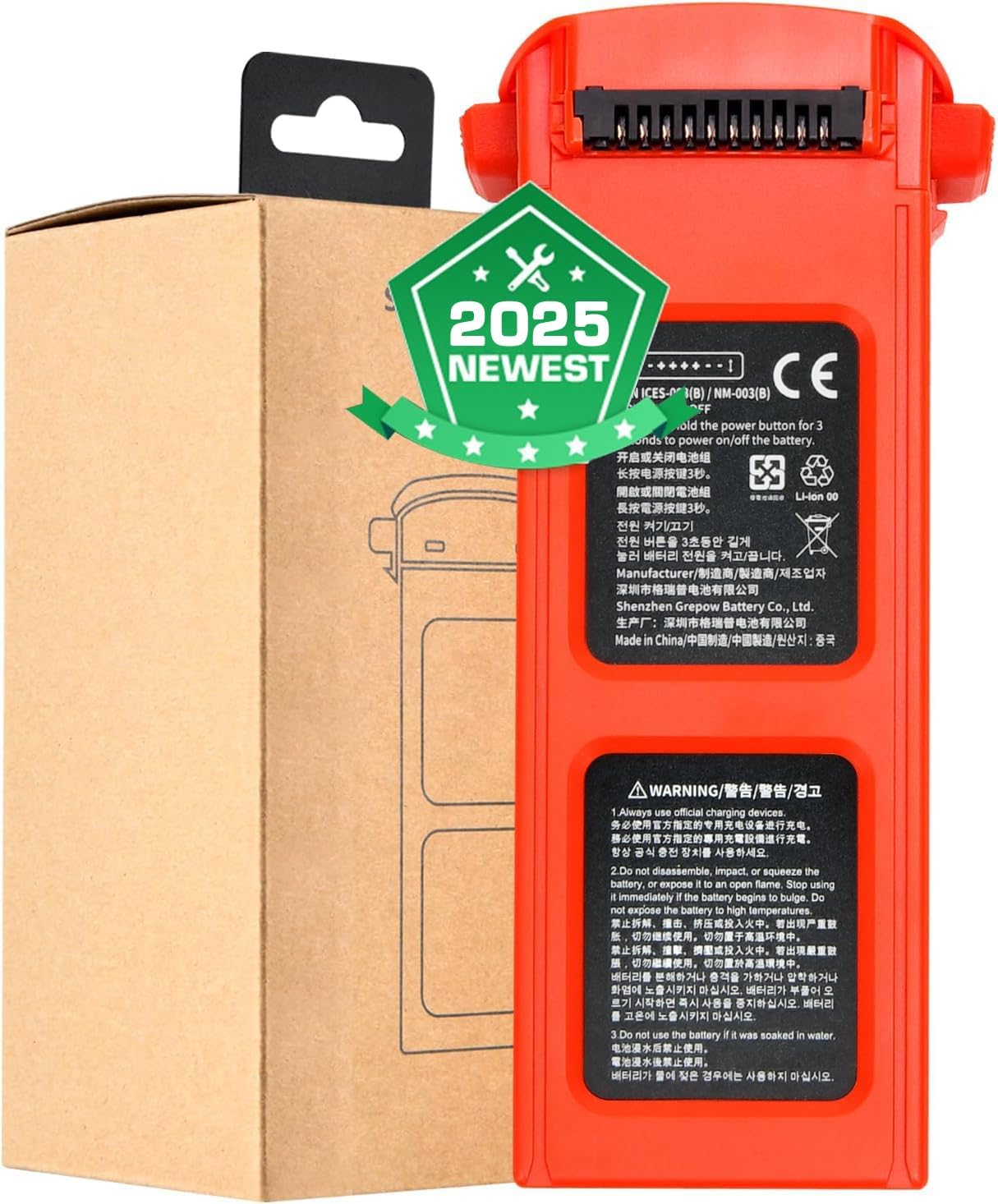 Autel Robotics EVO II Intelligent Battery, 2025 EVO II Battery Fit EVO 2 EVO 2 Pro EVO 2 Enterprise RTK Dual 640T Drones (V2 & V3), 7100mAh 11.55V, Original Smart Battery