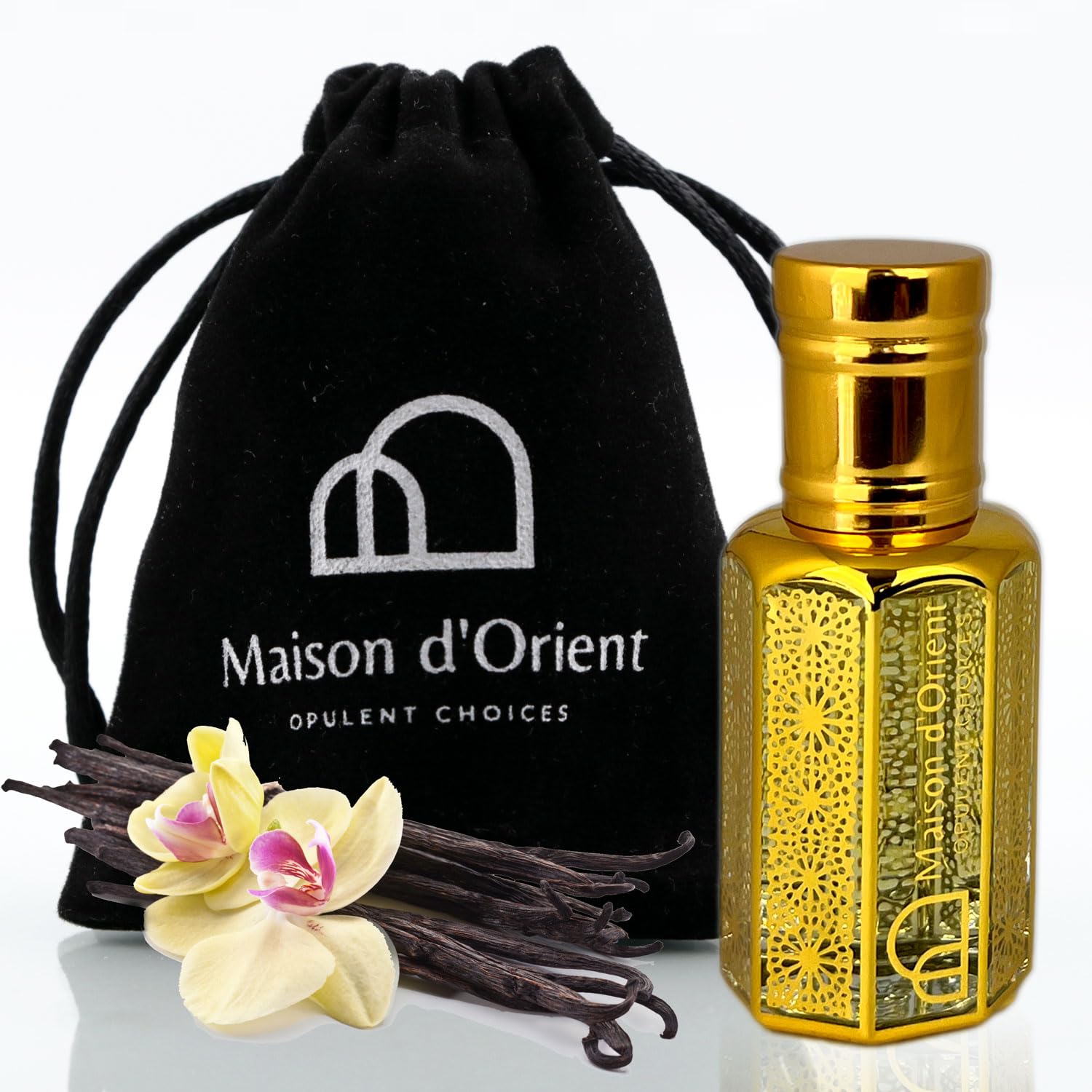 Intense Vanilla Perfume Oil 12 mL – Oriental Vanilla with Saffron Coffee and Madagascar Vanilla. Alcohol Free Long Lasting Unisex Oil, Compliment Magnet