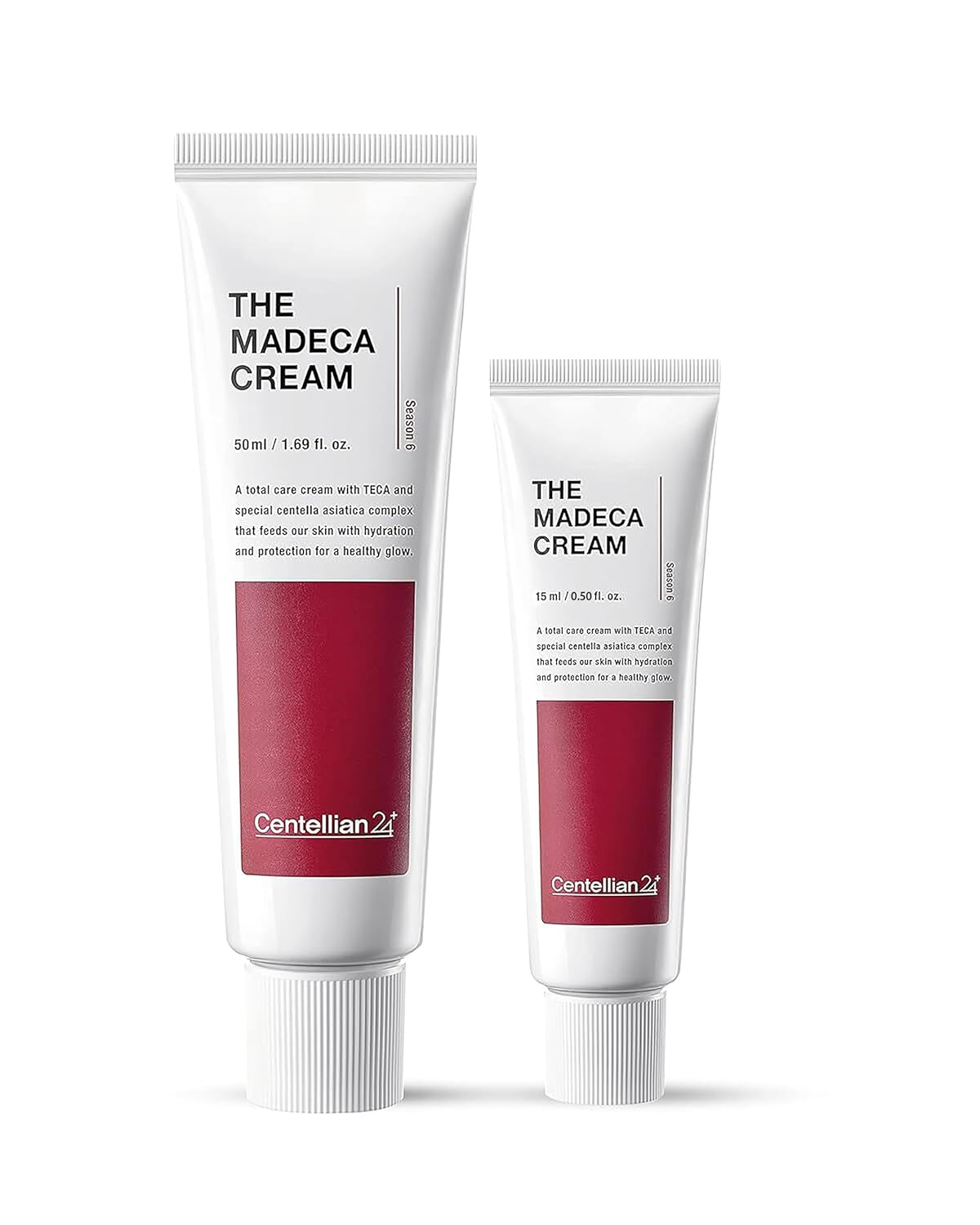 CENTELLIAN 24 Madeca Cream (Season 6, 1.7+0.5fl oz) - Centella Moisturizer for Face, Korean Skin Care. Dry, Sensitive Skin. TECA, Centella Asiatica, Madecassoside