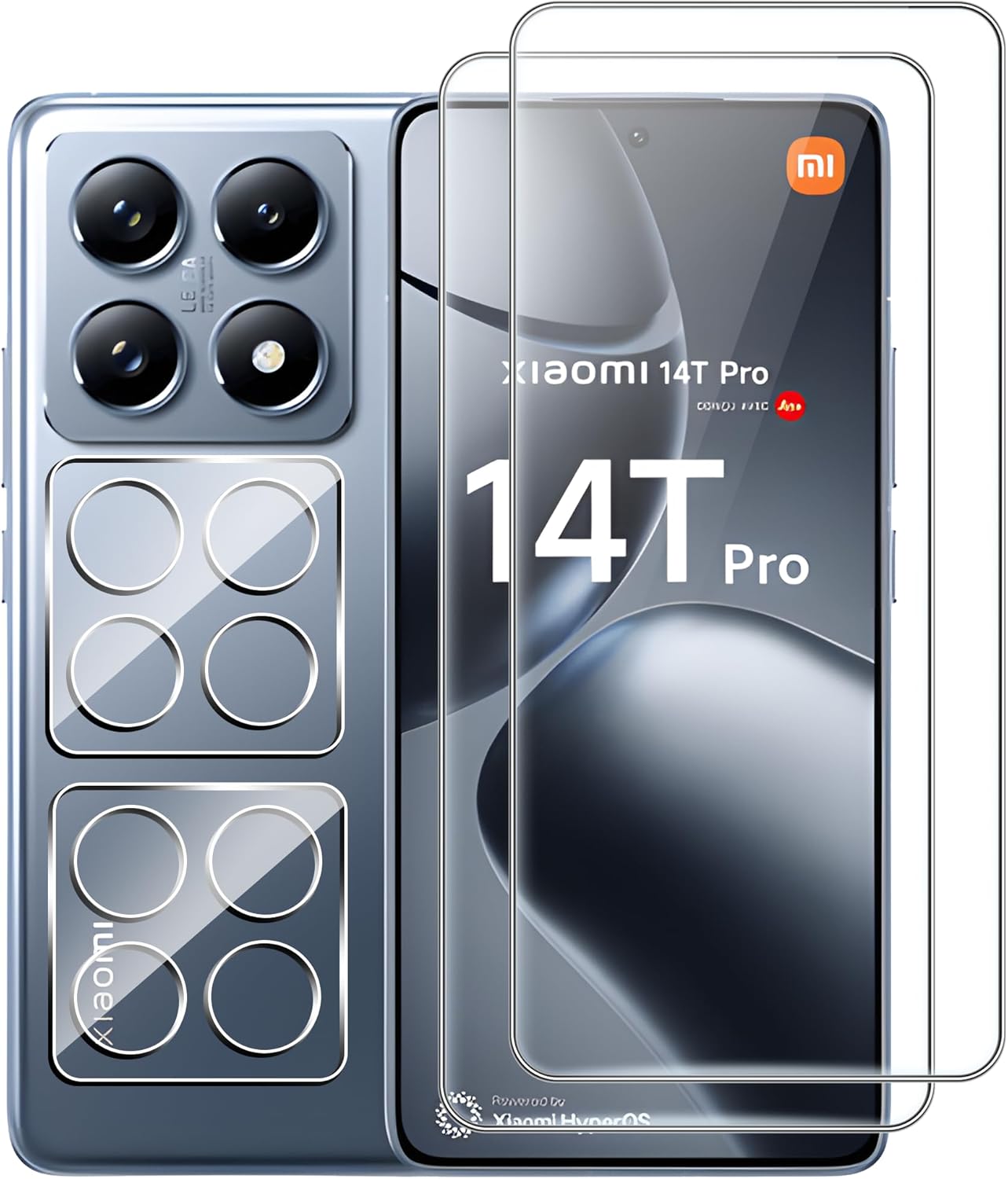 for Xiaomi 14T Pro Screen Protector, 9H Hardness Anti-Scratch Tempered Glass flim,Anti-Scratch (2 +2PACK)