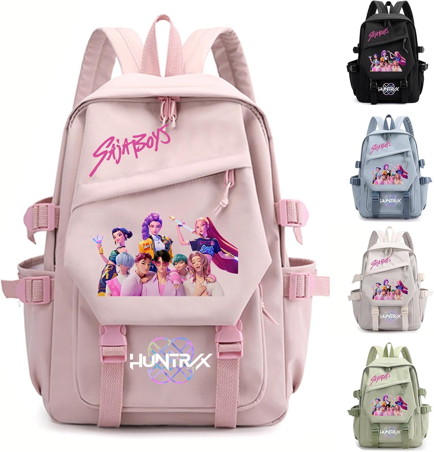 KPop Demon Hunters School Backpack, Cool Teen School Bag, Fashion Simple Casual Daypacks with Zipper, Lightweight and Stylish, Cool Rucksack for Schools Travel Vacation