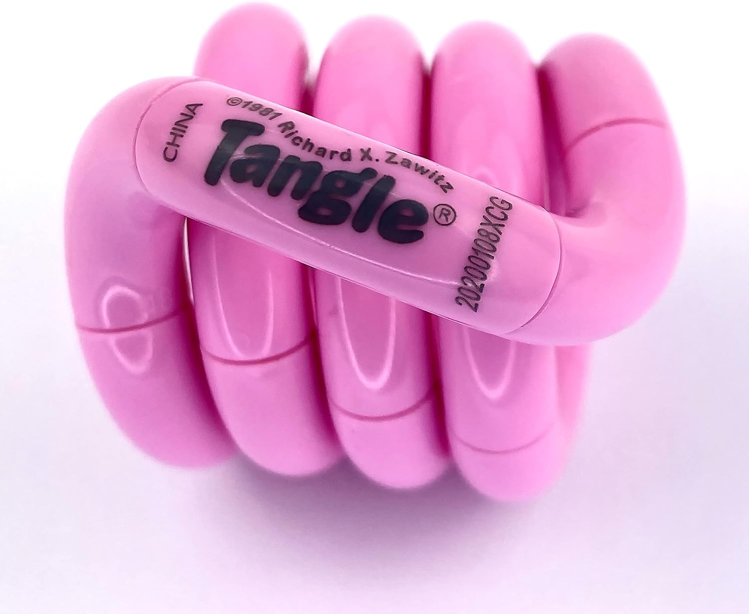 Tangle Jr. Solid Pink - Genuine Fidget - Fidget Toy for Kids Age 3+