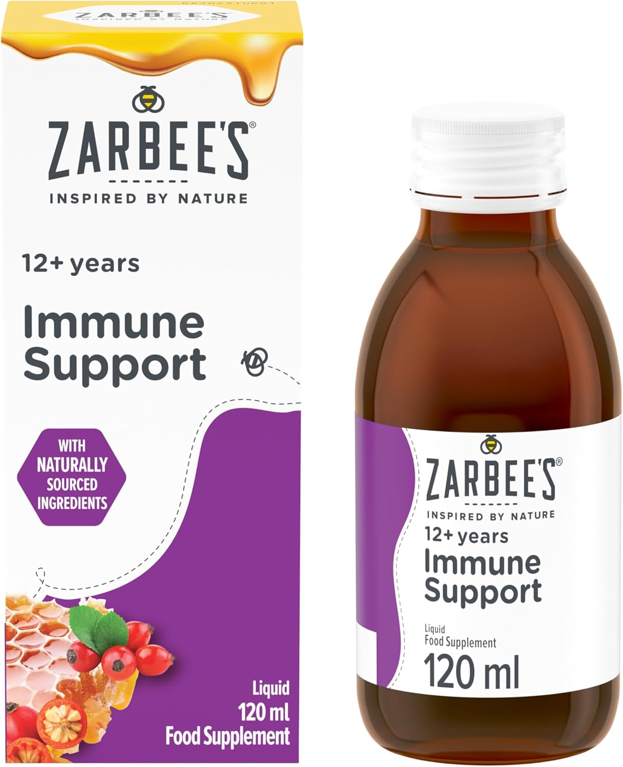 Zarbee's Adult Immune Support Liquid Multivitamin, 120ml