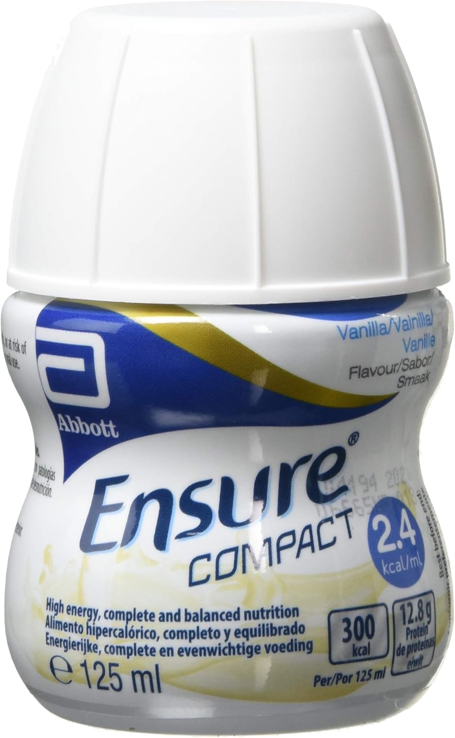Ensure Compact, nutritional supplement drink, vanilla flavour, contains protein, vitamins and minerals (24 x 125ml bottles)