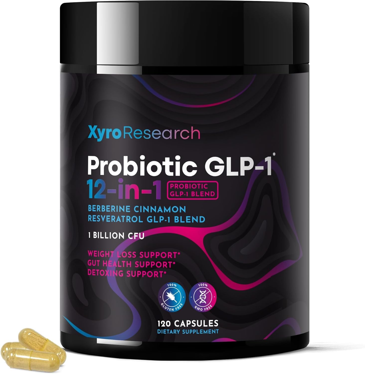 GLP-1 Probiotic Weight Loss Supplement - Appetite Suppressant & Metabolism Booster to Support Natural Hunger Control Curb Cravings Burn Fat & Gut Wellness - Activate & Boost GLP1 with Berberine