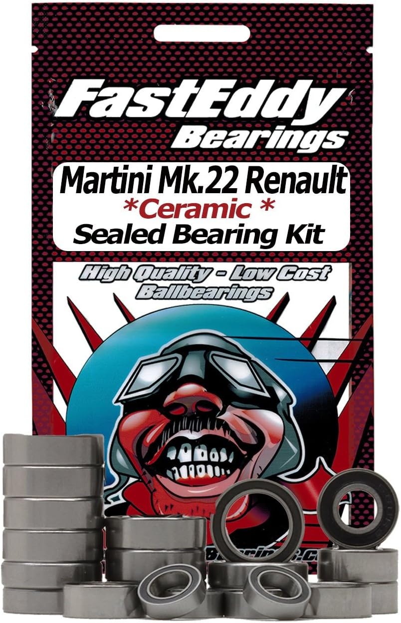 FastEddy Bearings Compatible with Tamiya Martini Mk.22 Renault Ceramic Rubber Sealed Bearing Kit