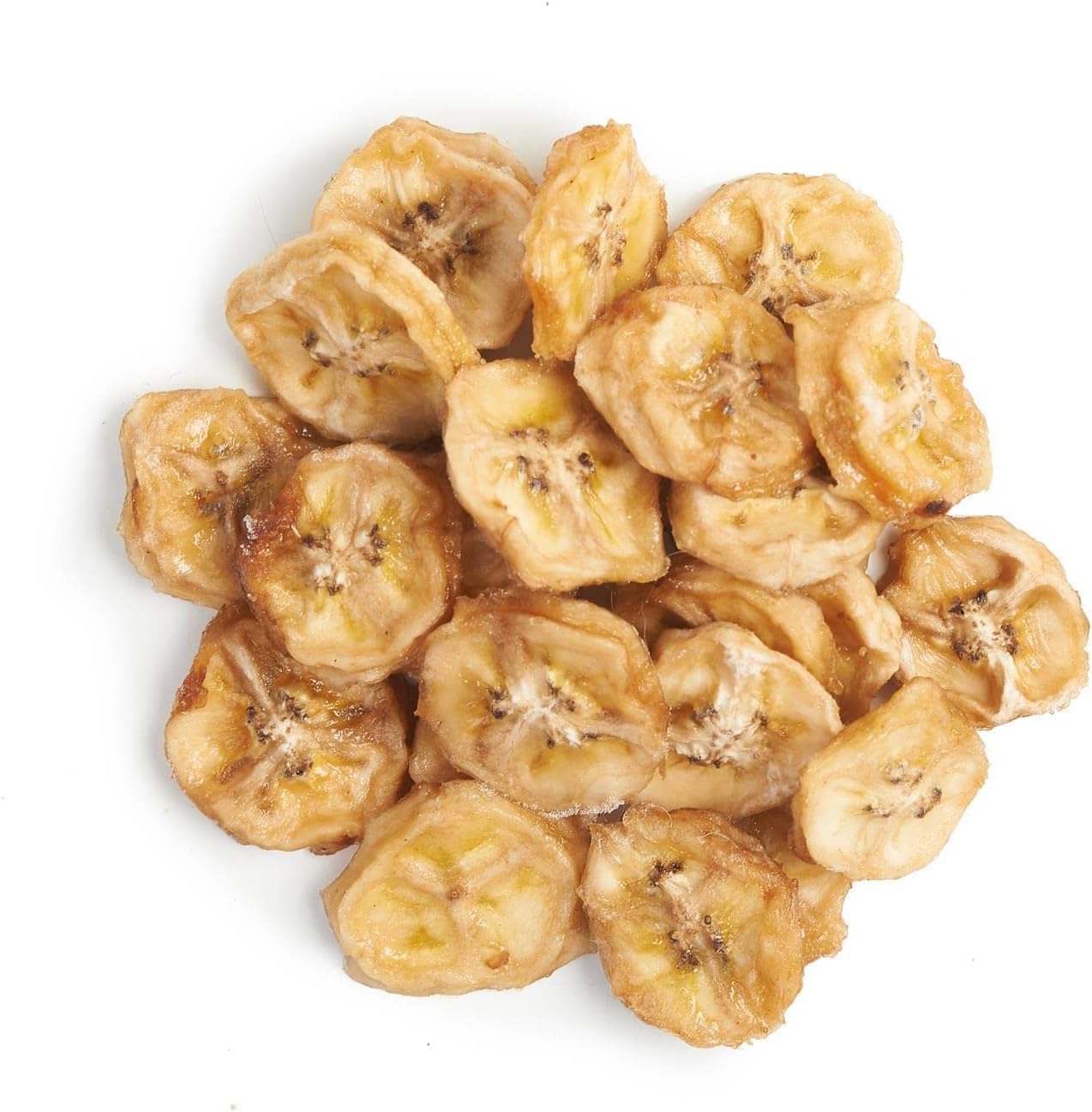 NutriCraft Organic Dehydrated Banana Coins - 1kg, 100% Pure, Soft & Chewy Banana Chips, No Added Sugar, Delicious Snack, and Cereal Topping - Vegan, Gluten-Free