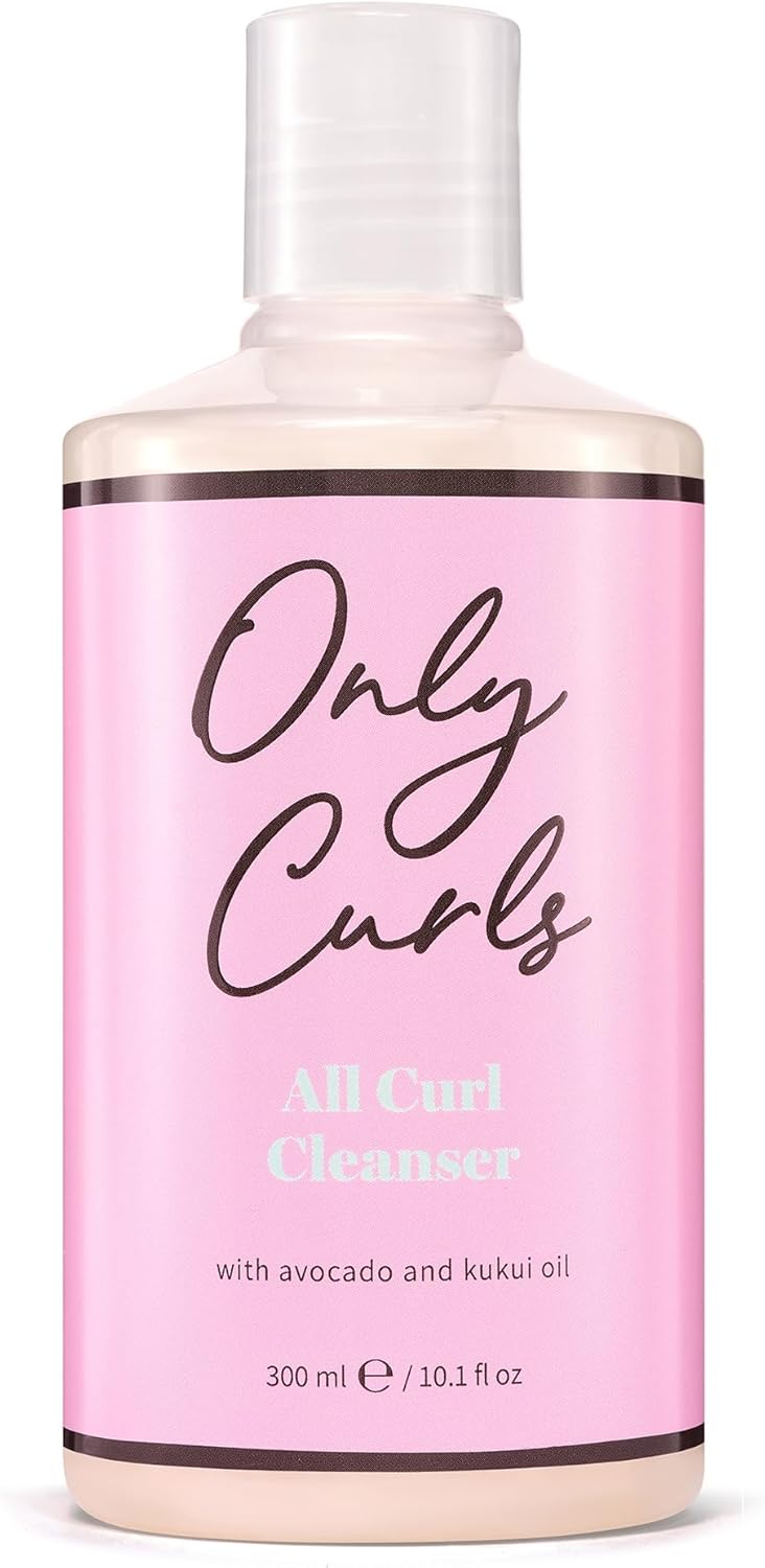 Only Curls All Curl Cleanser, 300ml, Curly Hair Care Shampoo, Sulphate-free, Gentle Formula, Hydrated, Defined & Frizz-Free Curls, Vegan & Cruelty Free, Vegan & Cruelty Free, For All Curly Hair Types