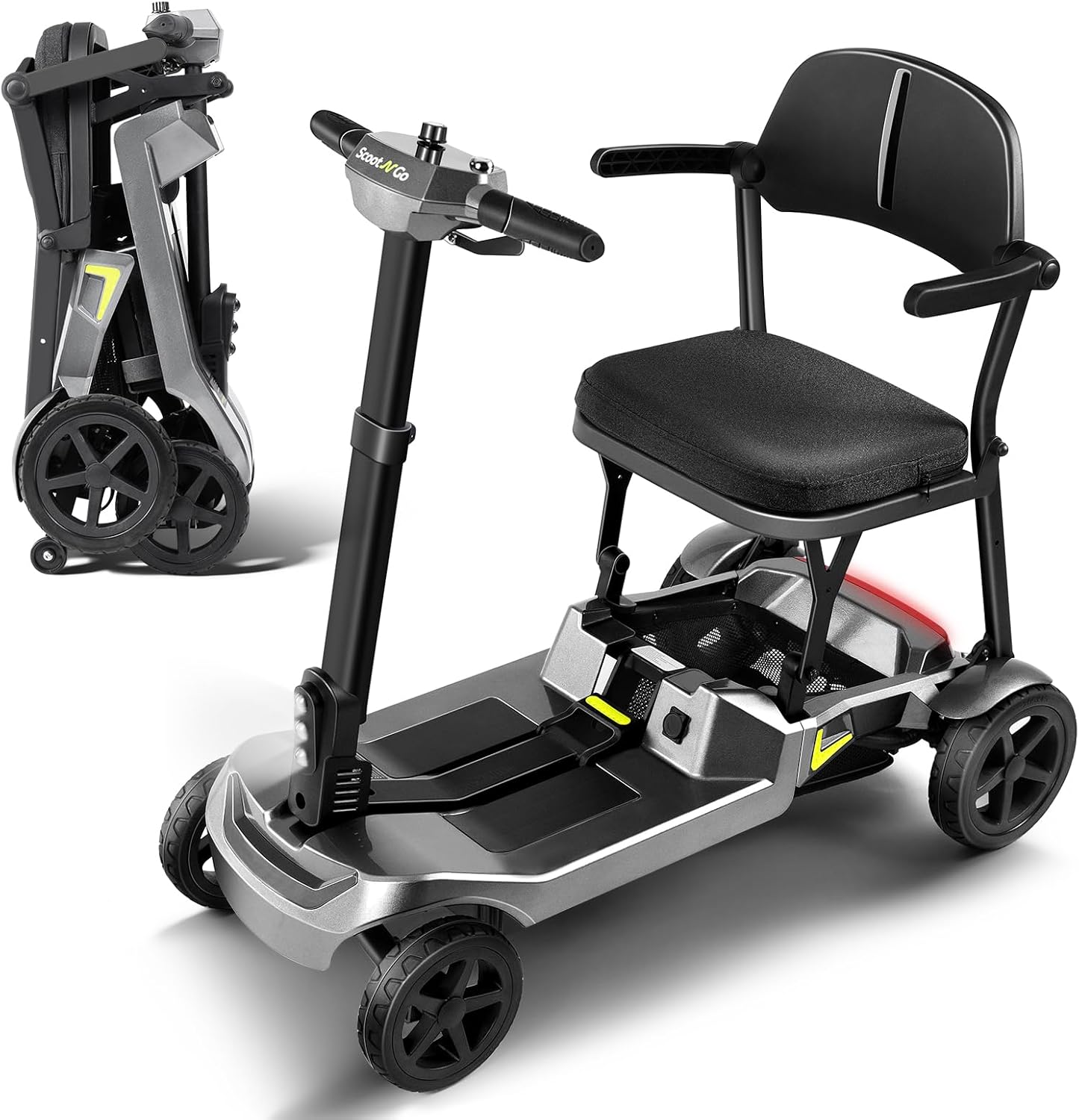 SCOOTNGO Lite Mobility Scooter for Seniors & Adults, 39lbs Electric Scooter