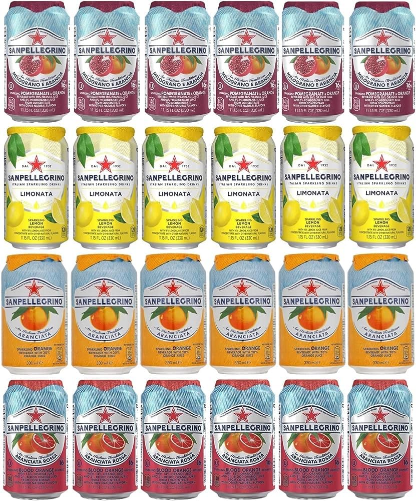 San Pellegrino Sparkling Fruit Beverages Variety Pack - 11.15 Fl Oz Cans - (24 Pack)
