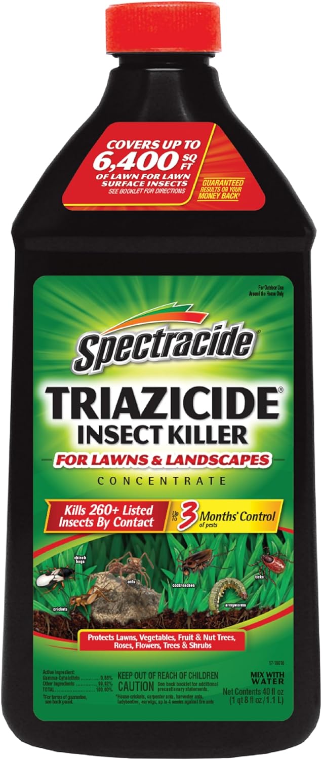 Spectracide Concentrate Triazicide Lawn & Landscapes Insect Killer, 40 oz, Black