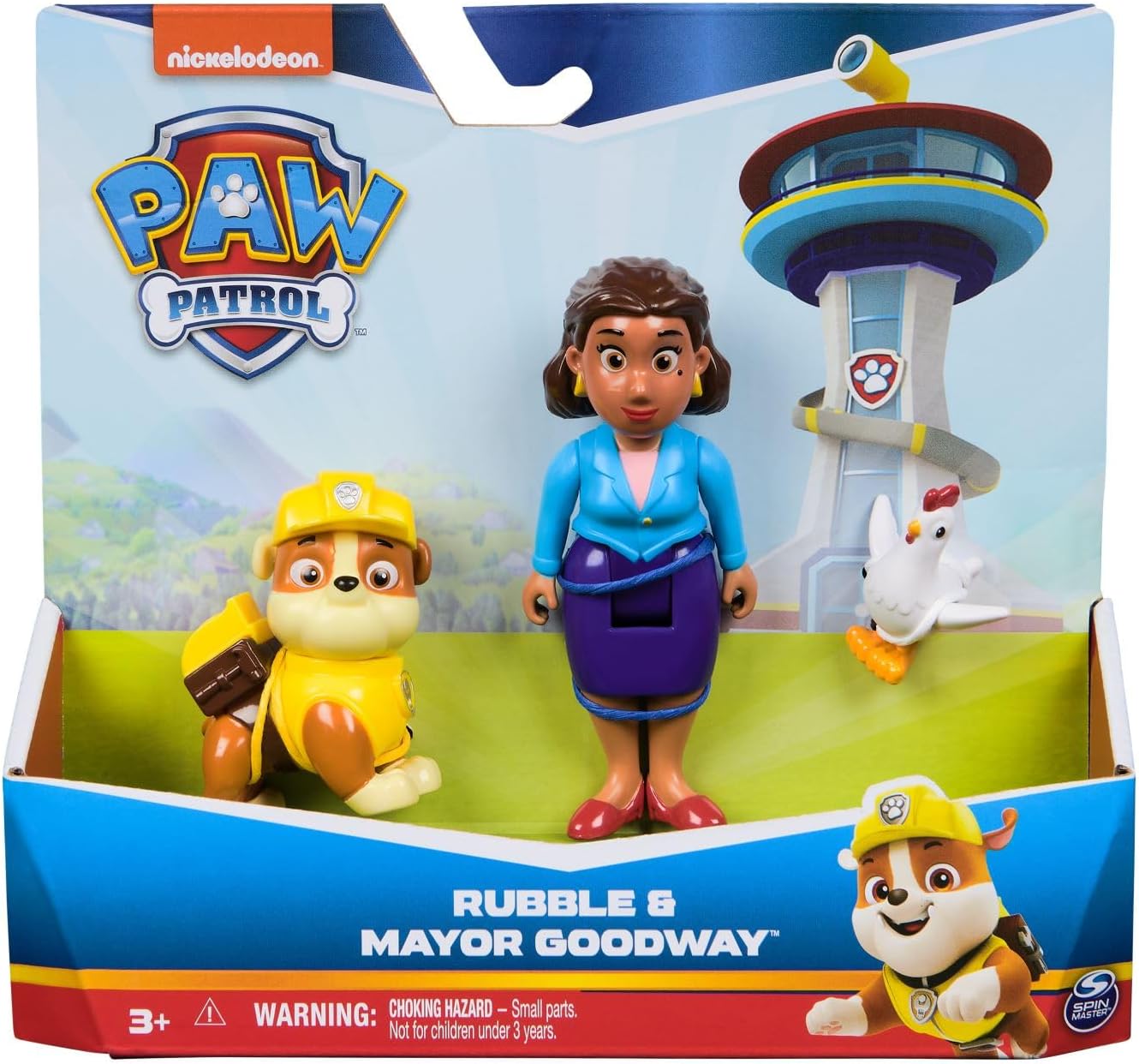 Paw Patrol Rubble, Mayor Goodway and Chickaletta Figures, Kids’ Toys for Boys and Girls Aged 3 and Up