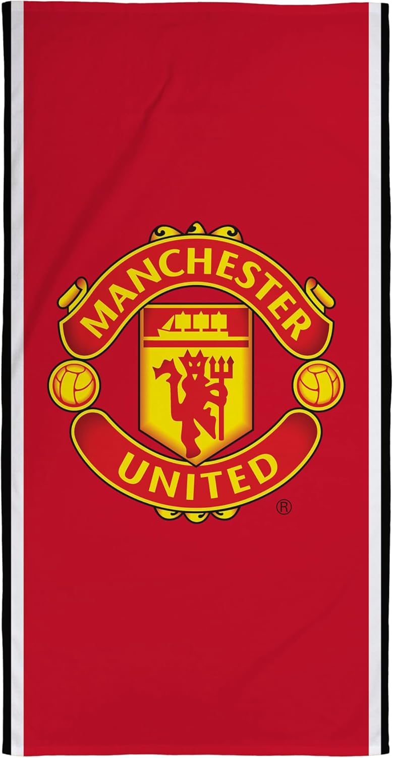 Manchester United FC Official Towel | Super Soft Feel, Badge Football Club Design | Perfect The Home, Bath, Beach & Swimming Pool | One Size 75cm x 150cm | 100% Cotton