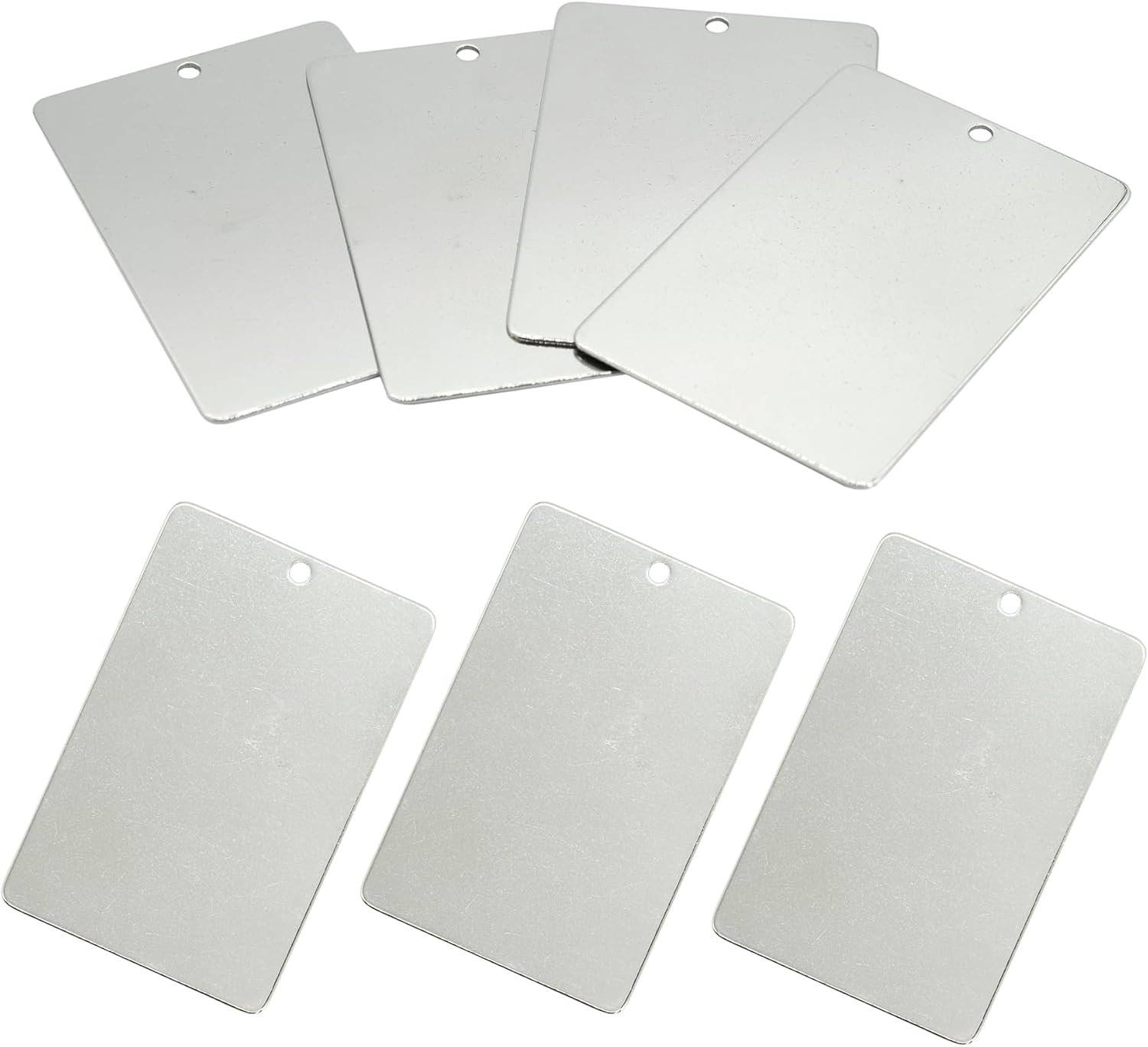 StayMax 2 x 3 Inch Metal Engraving Blank Tags Rectangle Stamping Blanks 25 Pack