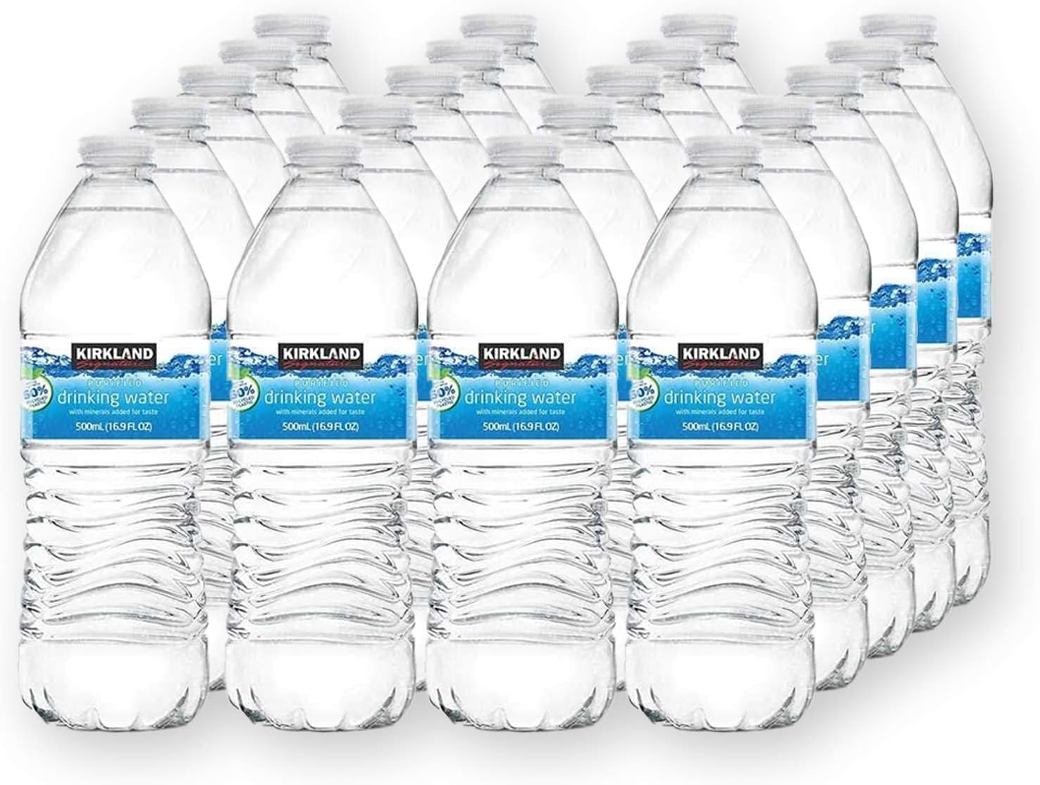 Kirkland Spring Still bottled 500ml - 20 bottled water multipack, Fresh Water for Better Health, Hygienic and maintain good health| Bulk water bottles (Pack of 20 x 500ml)