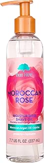 Tree Hut Bare Moroccan Rose Moisturizing Shave Oil, 7.7 fl oz, Gel-to-Oil Formula, Ultra Hydrating Barrier for a Close, Smooth Shave, For All Skin Types