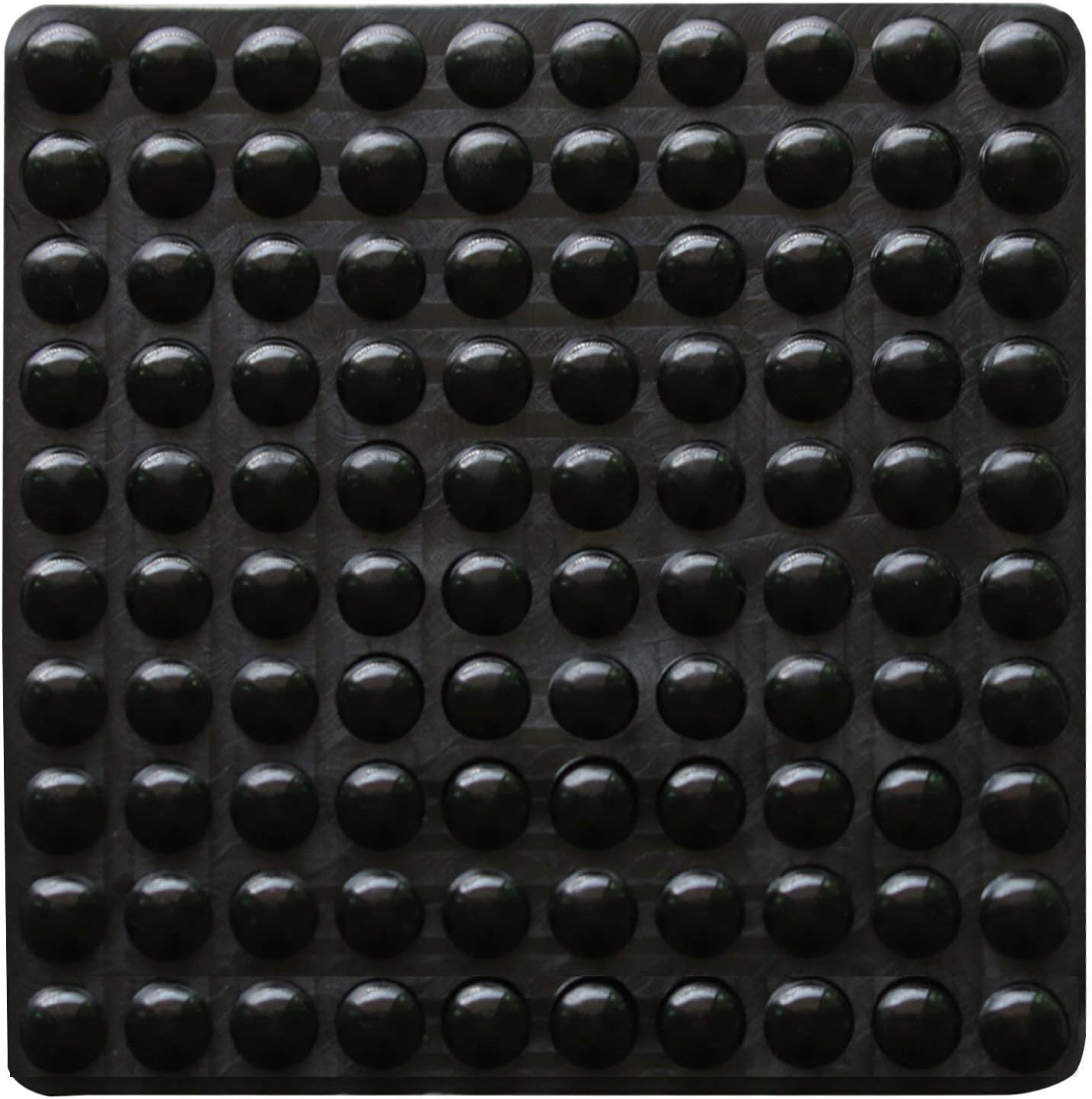 100 Pieces Rubber Feet Pads Adhesive Buffer Pads Door Bumpers Self Stick Noise Dampening Pads Small Black Soft Close Cabinet & Furniture Bumpers 8 mm Diameter x 3 mm (Black)