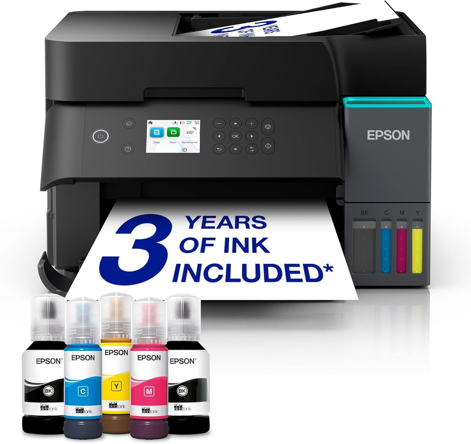 EcoTank ET-3950 A4 Multifunction Wi-Fi Ink Tank Printer, With Up To 3 Years Of Ink Included