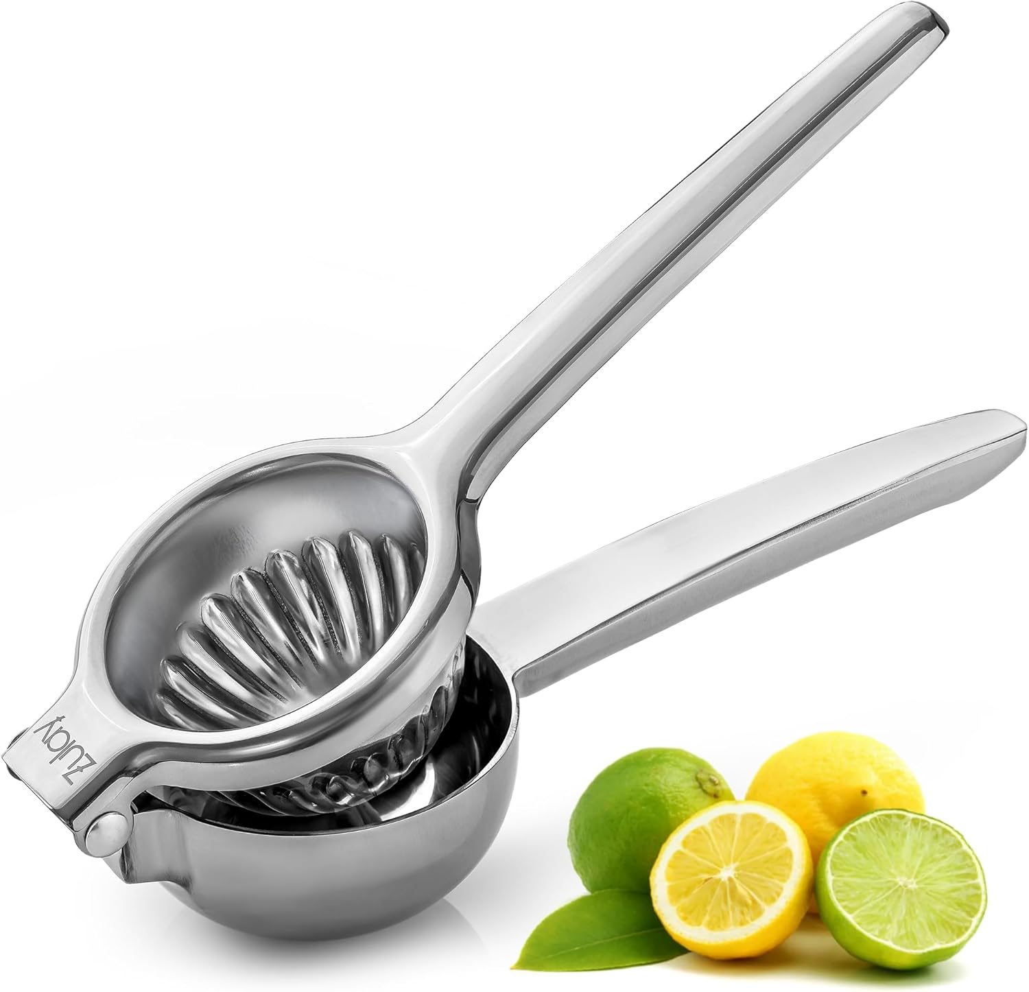 Lemon Squeezer Stainless Steel with Premium Quality Heavy Duty Solid Metal Squeezer Bowl - Large Manual Citrus Press Juicer and Lime Squeezer Stainless Steel - by Zulay Kitchen