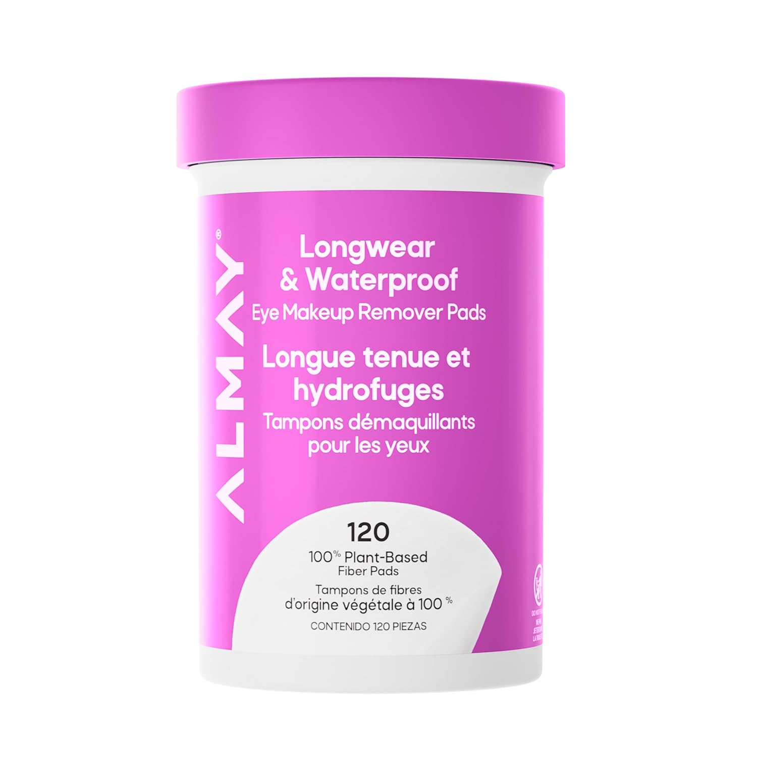 Almay Longwear & Waterproof Eye Makeup Remover Pads, 120 Count | Gentle eye makeup remover pads that dissolve longwear and waterproof makeup without irritation. Hypoallergenic.