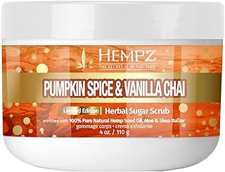 Hempz Limited Edition Pumpkin Spice & Vanilla Chai Sugar Body Scrub 4 oz