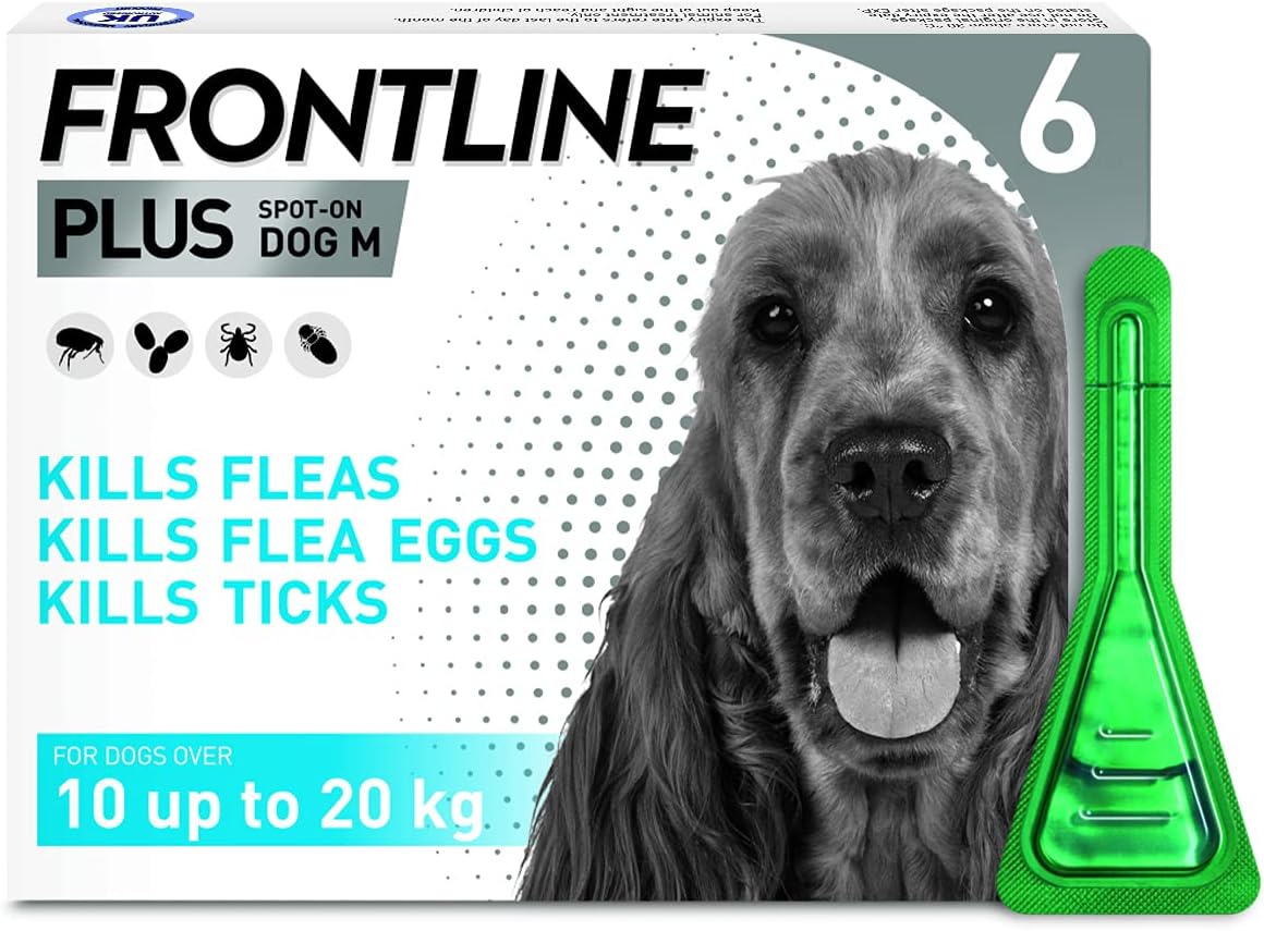Frontline PLUS Spot On Medium Dog, 6 pipettes