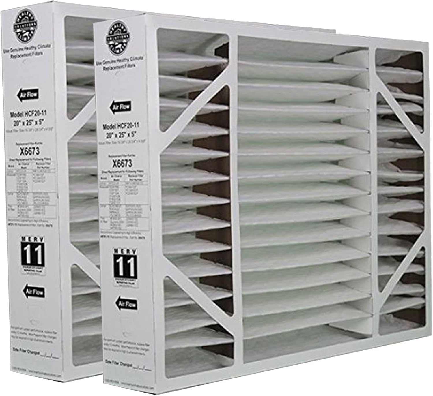 X6673 Lennox 20x25x5 Merv 11 Filter Media 2 Pack