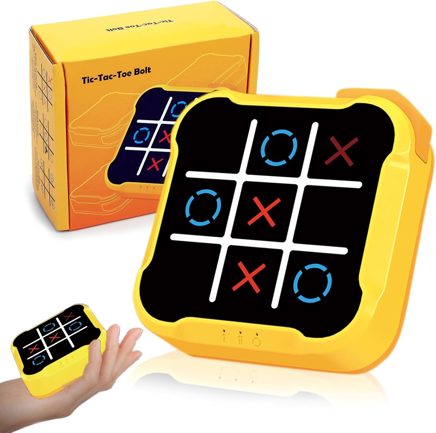 COUOMOXA Tic Tac Toe Games for Kids: 4-in-1 Portable Sensory Puzzle Game - 6 7 8 9 10 11 12 Years Old Kids Electronic Toy for Travel Home School - Christmas Birthday Gift for Boys Girls