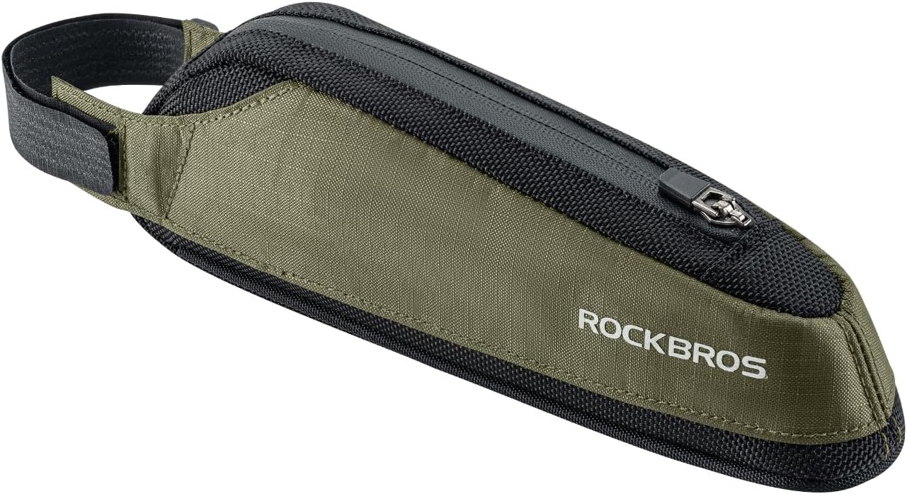 ROCKBROS Bike Top Tube Bag Bike Frame Bag Bike Triangle Bag Small Aerodynamic Bag for Triathlon and Gravel Bikes