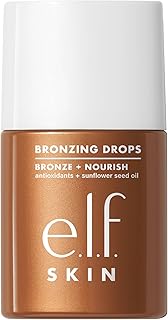 e.l.f. SKIN Bronzing Drops, Liquid Bronzer For Face & Skin, Creates A Sun-Kissed Glow, Infused With Vitamin E, Vegan & Cruelty-Free, Copper Gold