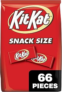 KIT KAT Milk Chocolate Wafer Snack Size, Candy Bag, 32.34 oz (66 Pieces)