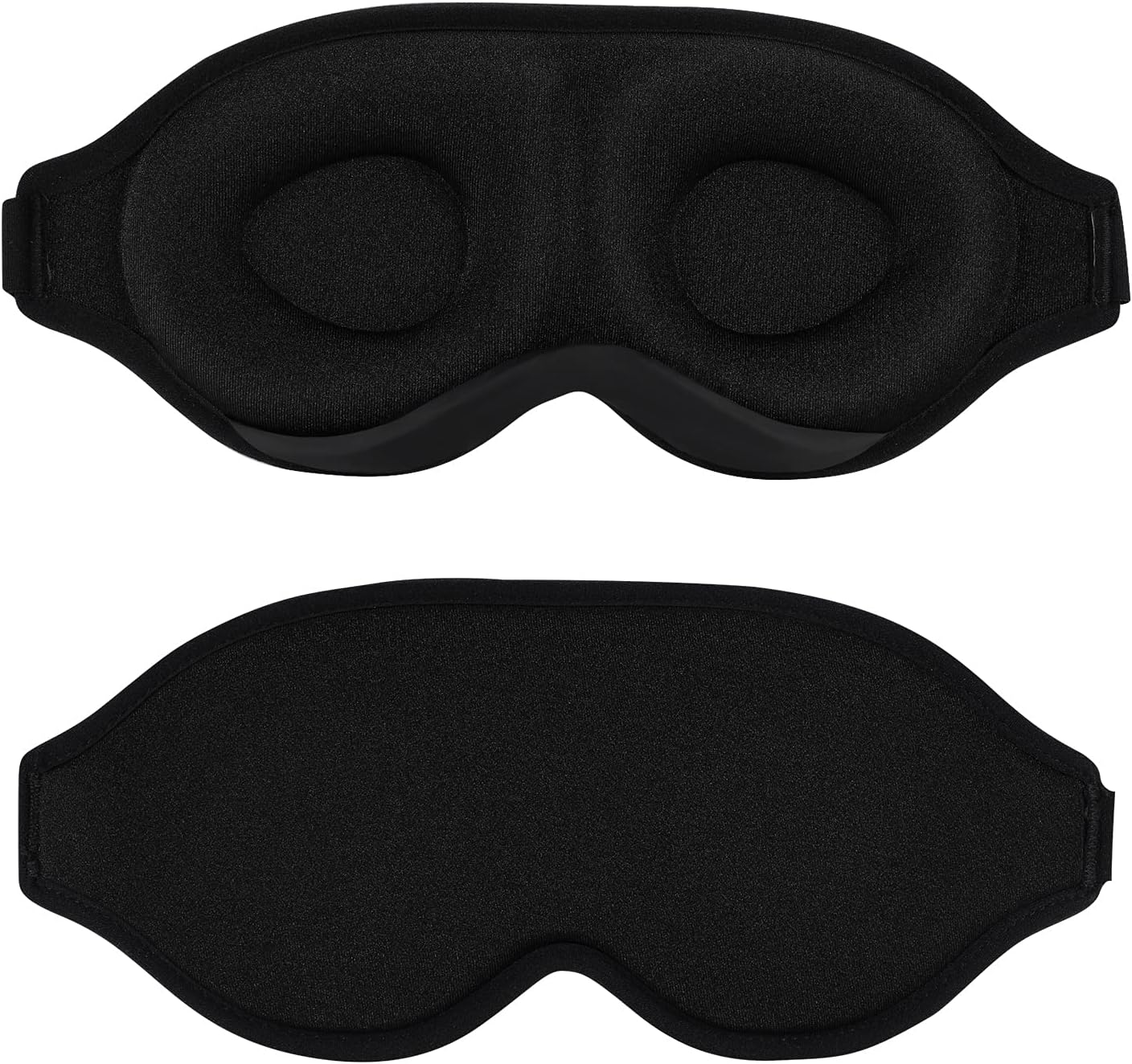 Sleep Mask for Women Men, Soft Silk Eye Mask 3D Contoured Cup Concave Molded Blindfold Sleeping Mask Light Blocking Eye Cover for Travel, Yoga Meditation, Nap, Sleeping