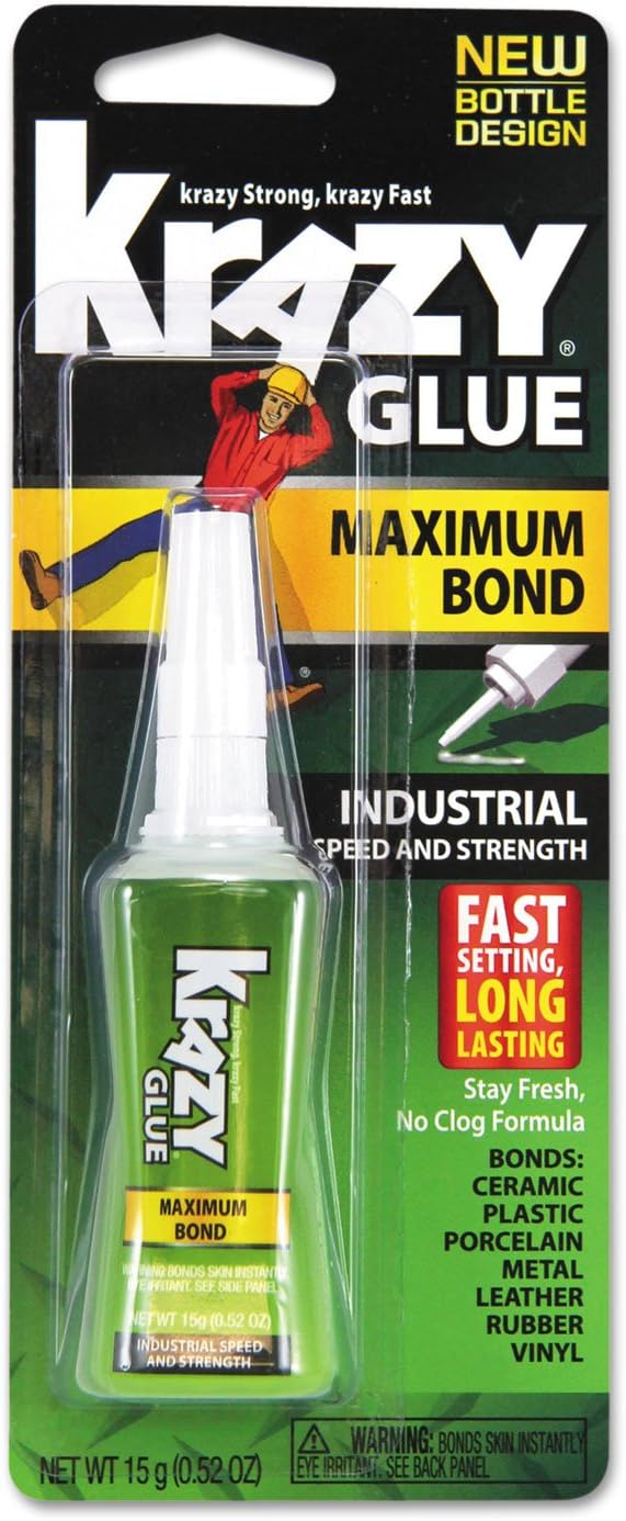 Elmer's KG48948MR Krazy Glue(R) Maximum Bond Industrial Formula-15g, No Size