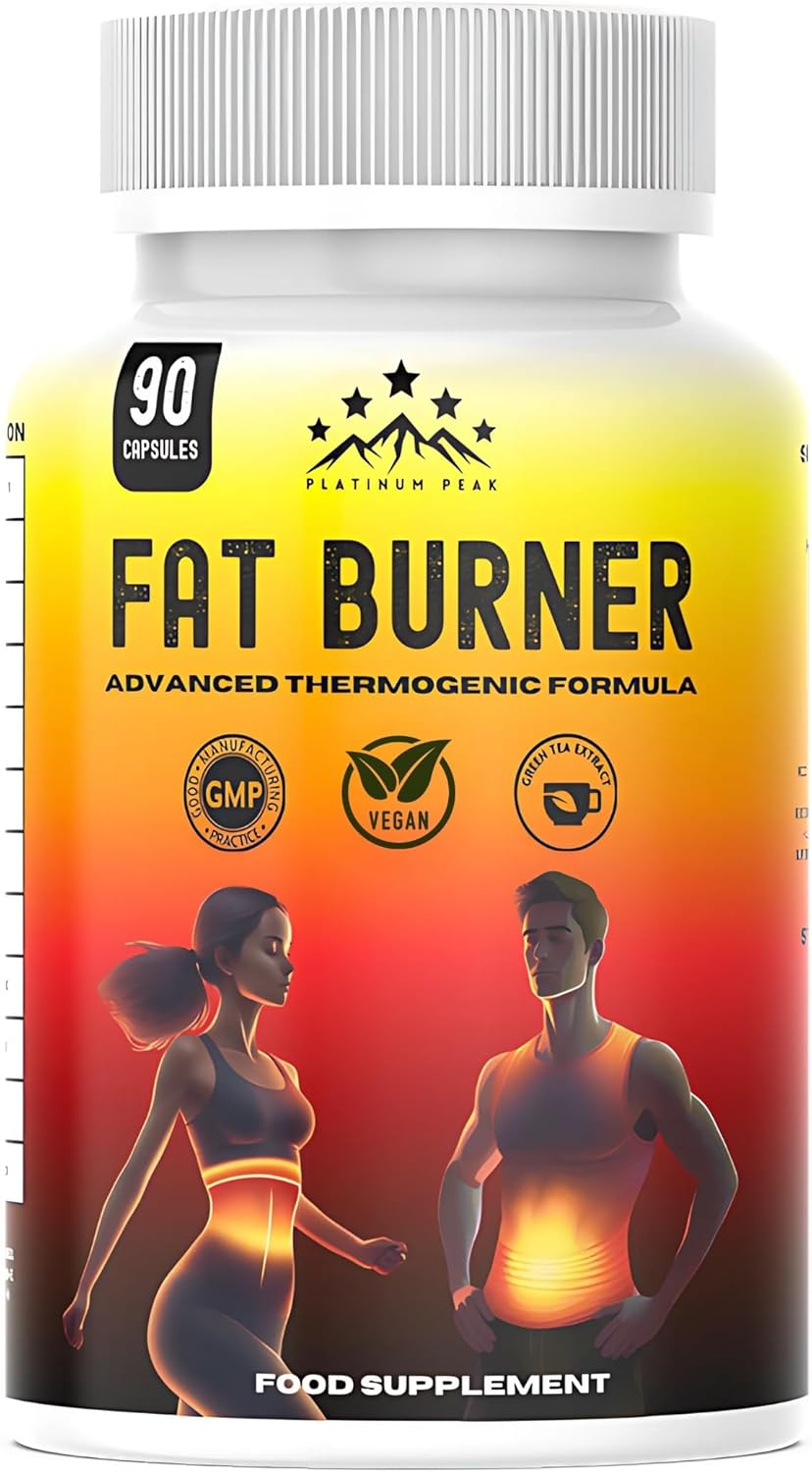 Fat Burner Weight Loss Pills – Metabolism Booster, Appetite Suppressants - Green Tea Extract Lean Slimming Diet Supplement for Men & Women - Premium Manufacture - 90 Capsules