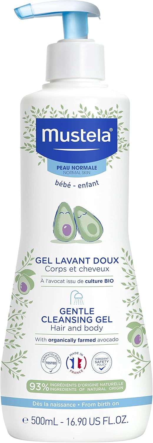 Mustela Gentle Cleansing Gel, 500 ml (Pack of 1)