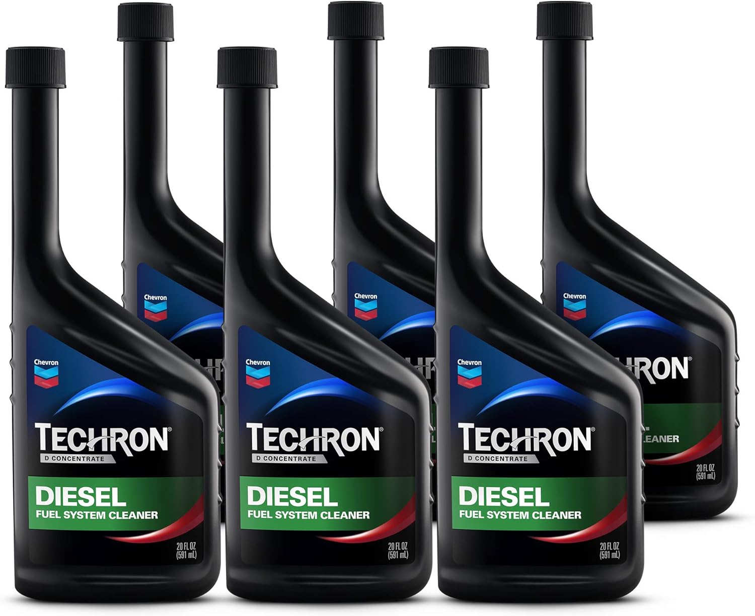 Chevron Techron D Concentrate Diesel Fuel System Cleaner, 20 oz., Pack of 6