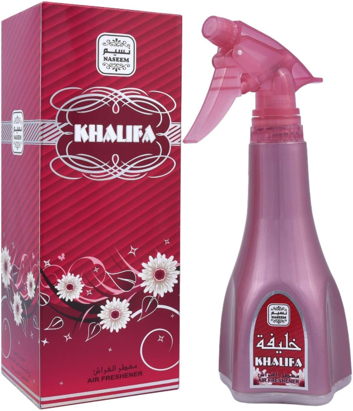 NASEEM Khalifa Air Freshener with composition of Rose Fruity Vanilla | Room Spray | Odor Eliminator | Car Air Fresheners | Alcohol Free | Small Spaces Air Freshener | Luxury Home Fragrance 10.14 Fl Oz