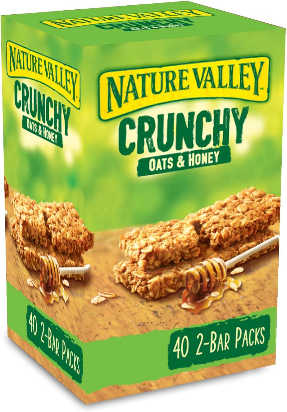 Nature Valley Crunchy Granola Bars Oats 'n' Honey, Pack Of 40 Bars