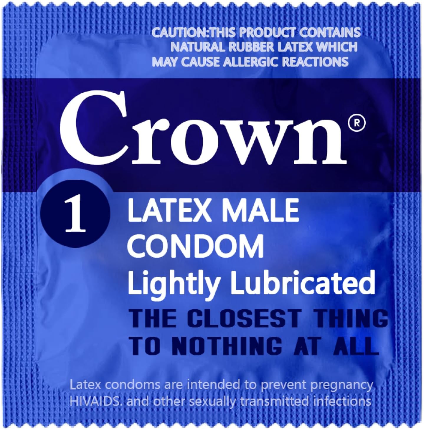 Crown Condoms — 100 Count — Lubricated Latex Condoms — Silkier, Thinner and Stronger (Pack of 100)