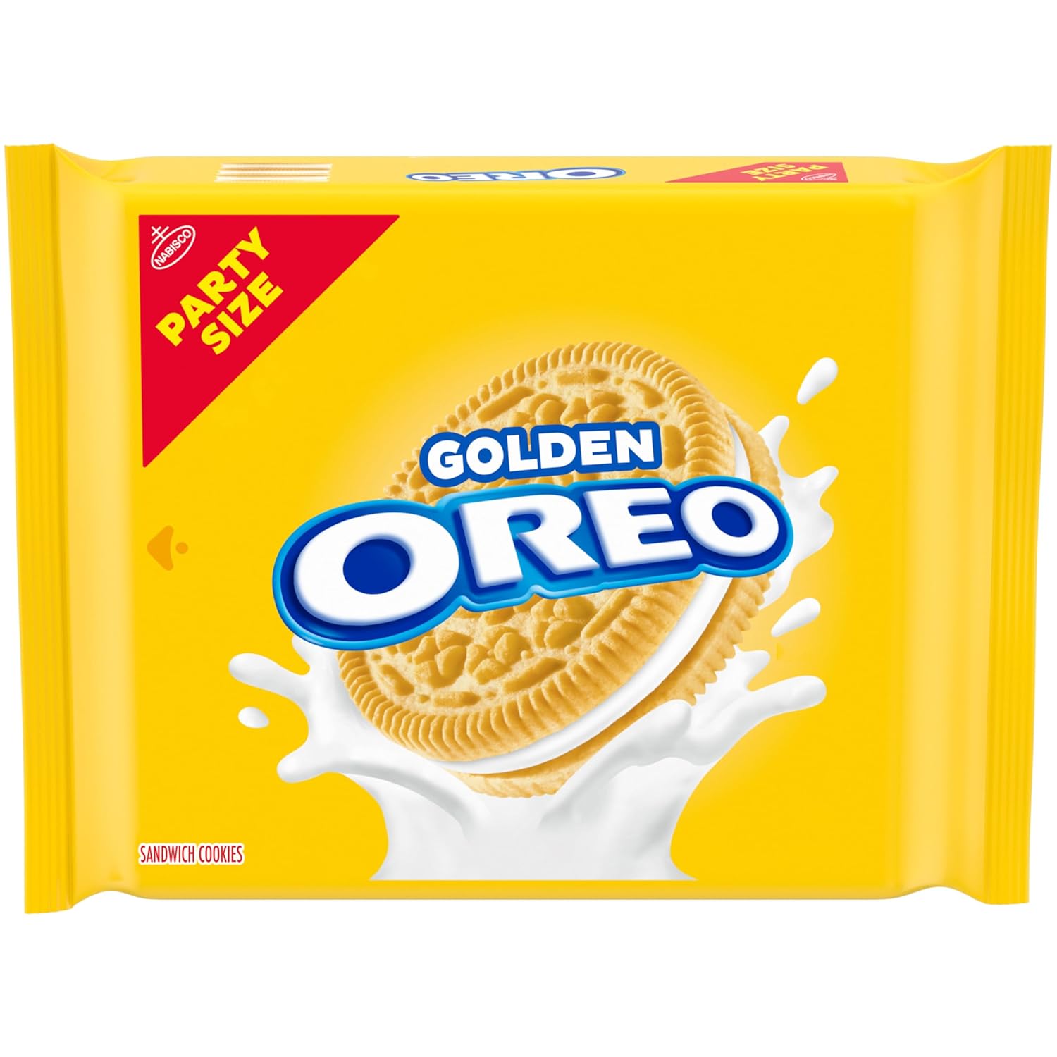 OREO Golden Sandwich Cookies, Party Size, 24.16 oz.