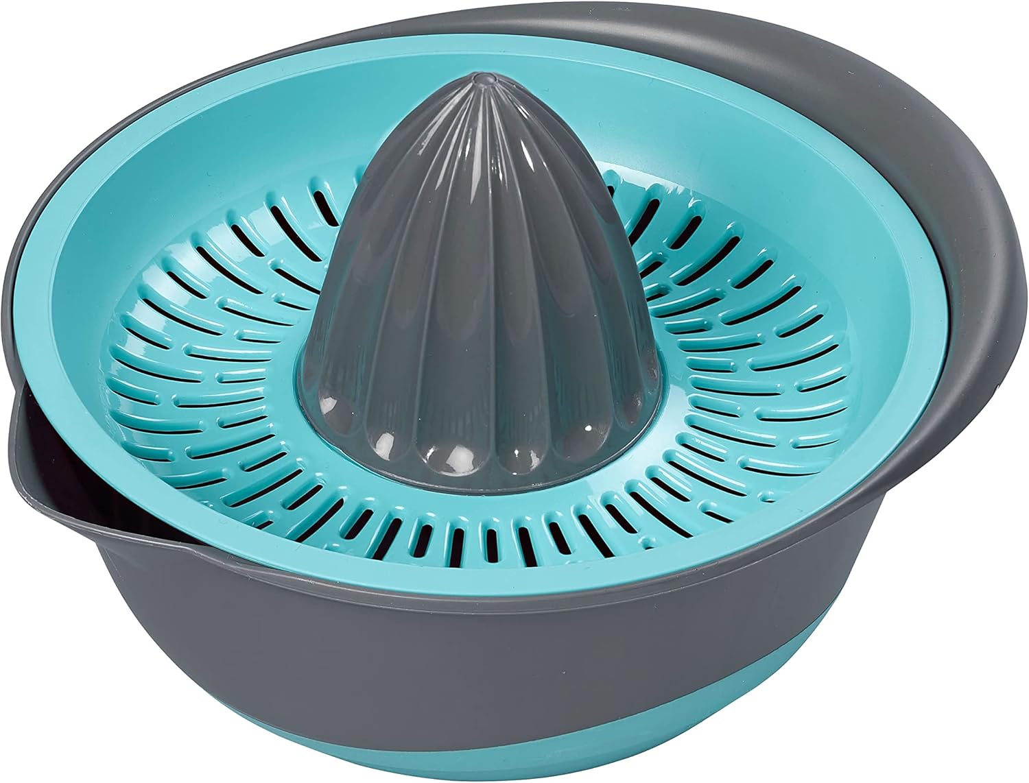 Chef Aid Manual Citrus Juicer, Traditional Design Fruit and Critrus Press with Storage Cups and Straining Filter for Collecting Pips and Pulp, Non-Slip Base and Ideal for Lemons, Lime and Oranges