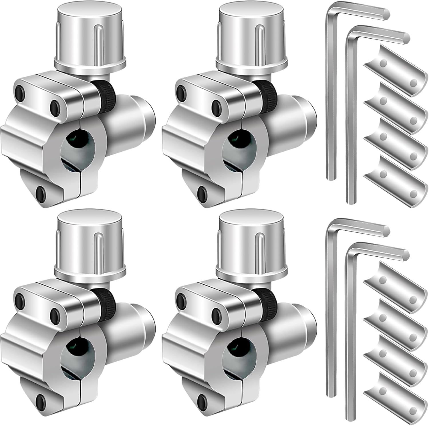 BPV31D Bullet Piercing Valve Kit-BPV-31 Refrigerator Tap Valve Set-Line Tap Valve Kit, for 1/4 Inch, 5/16 Inch, 3/8 Inch Outside Diameter Universal Refrigerator Tube (4)
