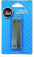 Dowling Magnets 3-Inch Alnico Bar Magnets, Set of Two Magnets (Bar Magnets for Science Classroom) with North and South Poles Clearly Marked/Stamped. Learning Magnets. Item 731011.