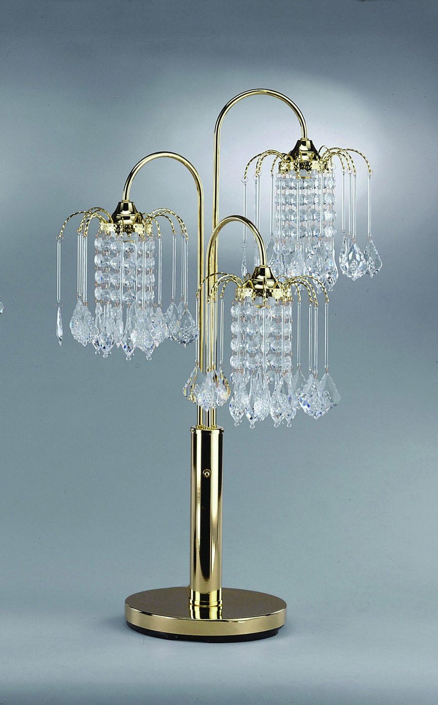 Gold Rain Drop Table Lamp 31''H by Crown Mark