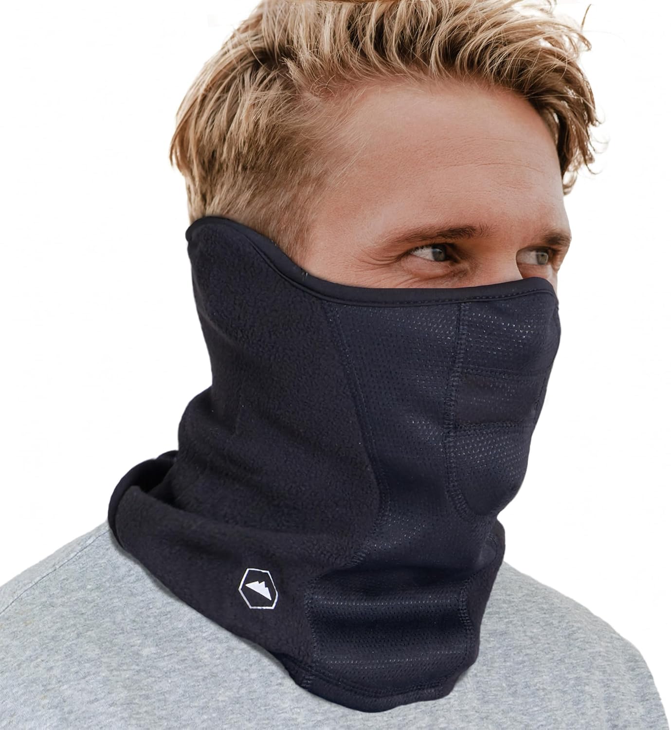 Tough Headwear Half Ski Mask for Men & Women, Winter Face Mask for Cold Weather, Half Balaclava Neck Gaiter, Neck Warmer