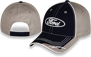 CFS Ford Racing Hat for Men - Blue Gray Ford Baseball Cap White Oval Logo