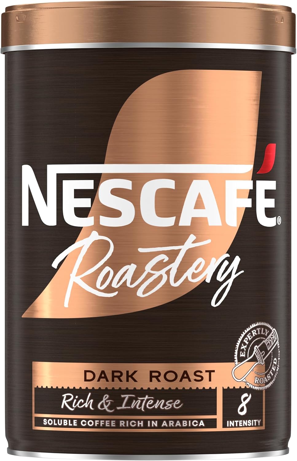 NESCAFÉ Roastery Dark Roast Premium Instant Coffee, Bold Intense Arabica and Robusta Coffe, 95g (Pack of 6)