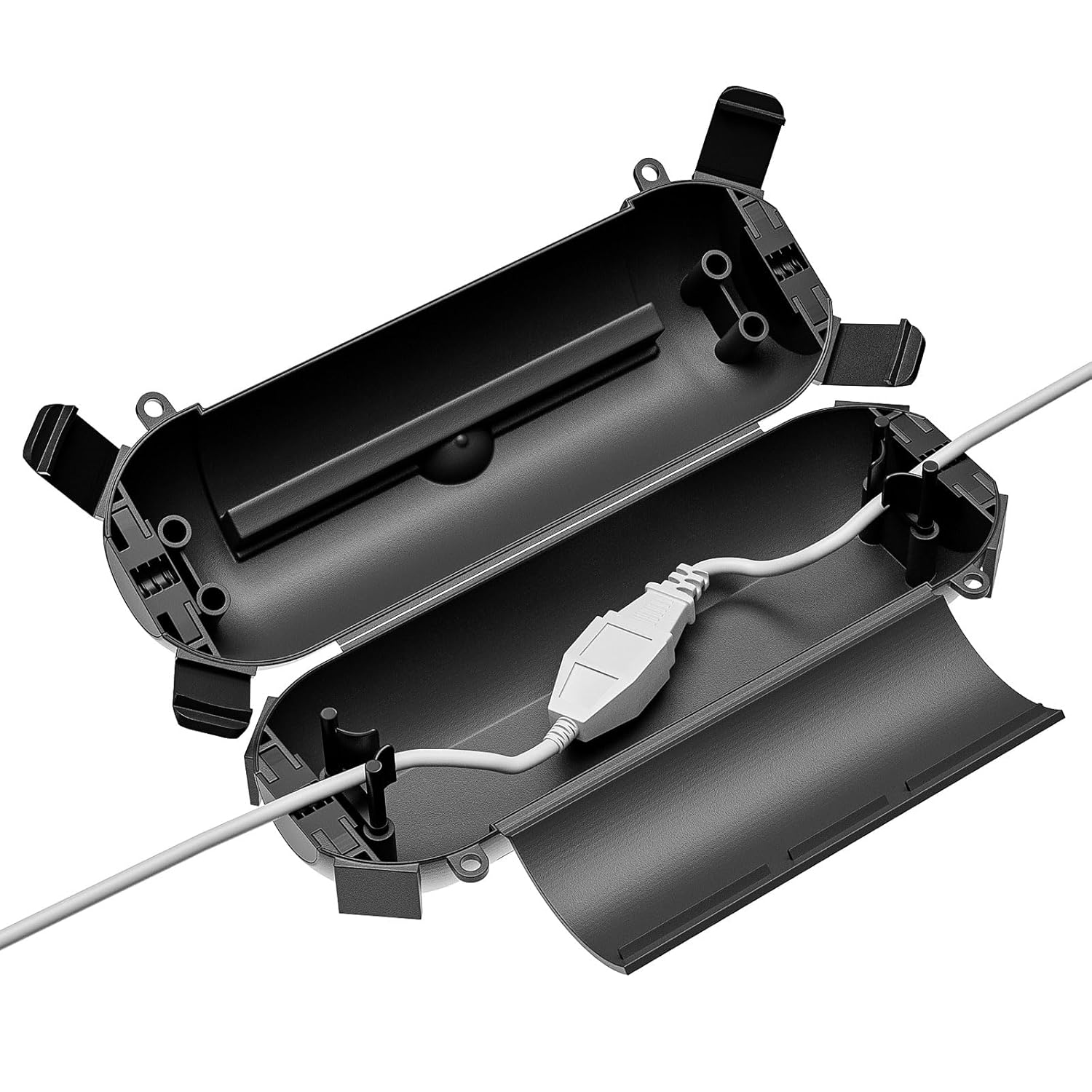 FGB Outdoor Extension Lead Box Waterproof, IP44 Weatherproof Electrical Junction Box, Safety Seal Enclosure to Protect Holiday Decorations, String lights, Fountain