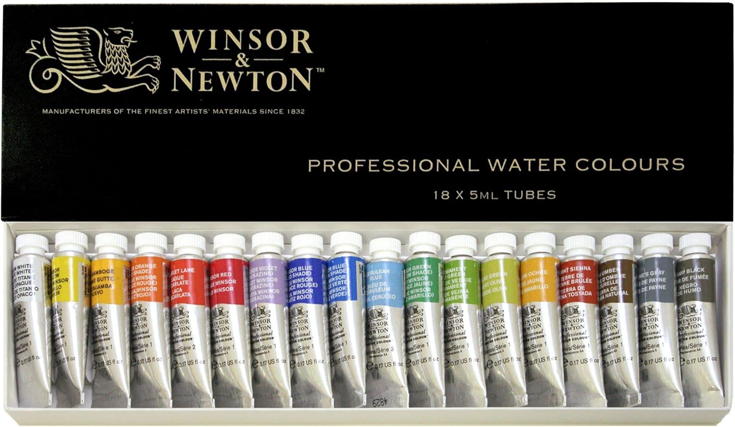 Windsor & Newton Artists Water 5ML tube 18C set (japan import)